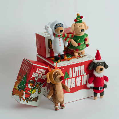 ＊人氣SAUSCHESTRA臘腸狗聖誕節裝扮掛飾盲盒