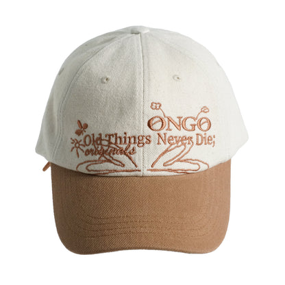 [FLOWER] KNOT CAP 繩結花花帽 - CAMEL