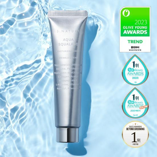 S.NATURE Aqua Squalane Moisturizing Cream 天然角鯊保濕面霜 60ml