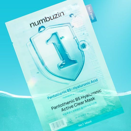 Numbuzin No.1 保濕舒緩面膜（1盒4片）
