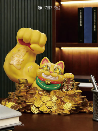 ＊Great Power Fortune Cat - Golden Mountain 大力金山