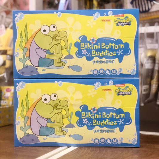 ＊Bikini Bottom Buddies比奇堡的居民們 - Whimsical Plush 搞怪毛絨掛飾盲盒