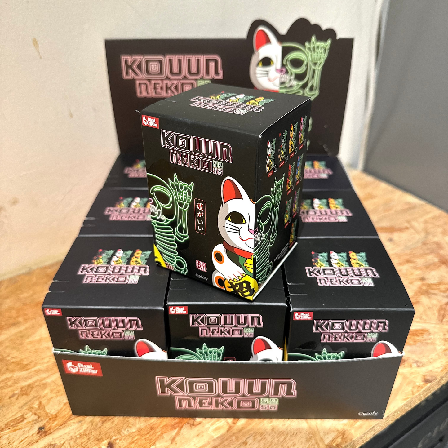 Pixel Zipper - Kouun Neko 50:50 招財貓盲盒