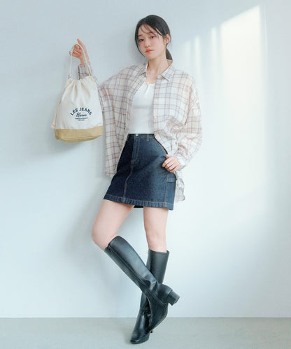Lee - Cotton Bucket Shoulder Bag - Ivory