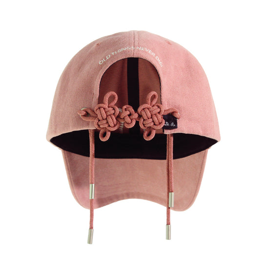 [DOUBLE HEART] KNOT CAP 繩結花花帽 - PINK