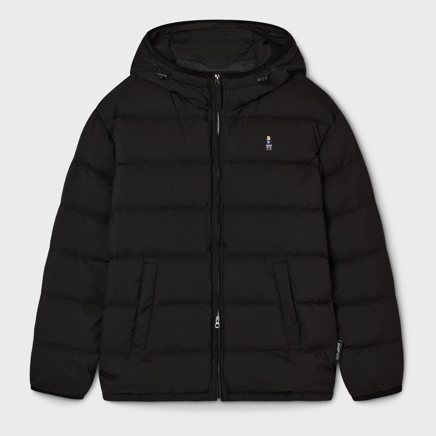 WHO.A.U - Light Hooded Duck Down Jacket Black