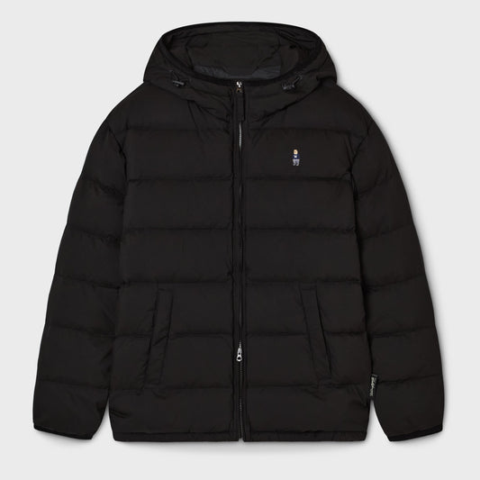 WHO.A.U - Light Hooded Duck Down Jacket Black