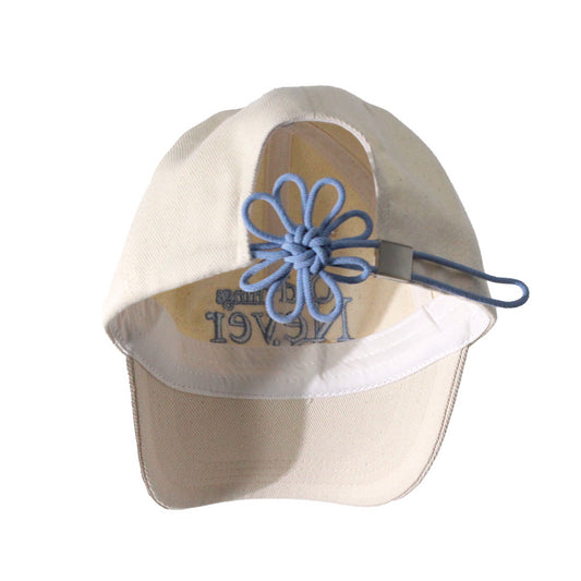[FLOWER] KNOT CAP 繩結花花帽 - SKY