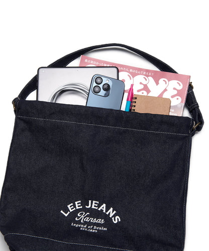 Lee - Cotton Bucket Shoulder Bag - Indigo Dark