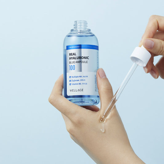 Wellage Real Hyaluronic Blue Ampoule 100%純透明質酸保濕精華60ml