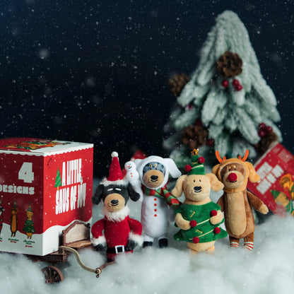 ＊人氣SAUSCHESTRA臘腸狗聖誕節裝扮掛飾盲盒