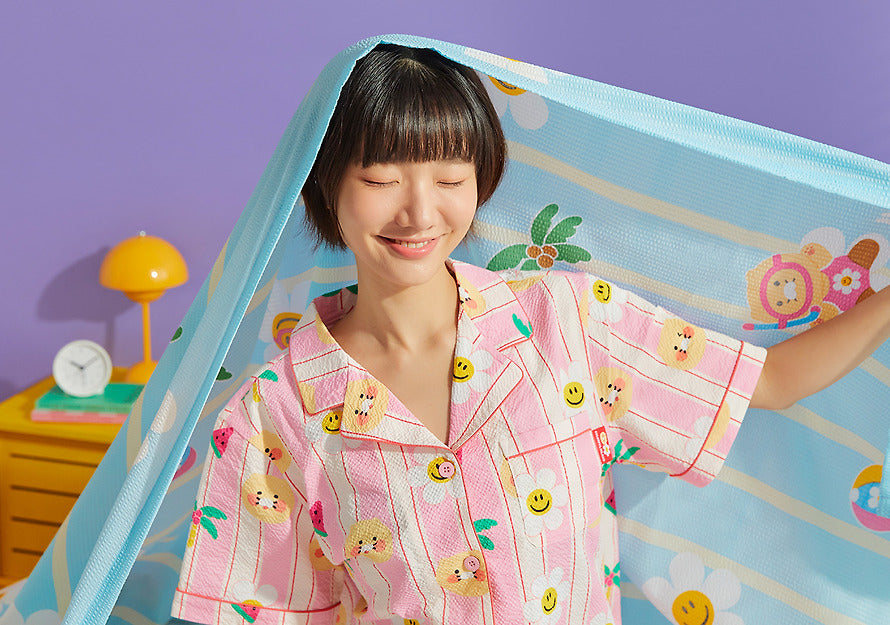 Kakao Friends x Wiggle Wiggle - Choonsik春植單人涼爽薄被＆枕頭套