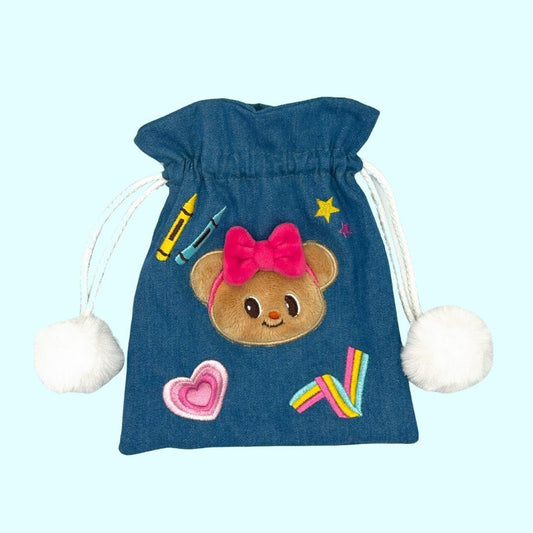 Butterbear - Denim Drawstring Bag收納袋