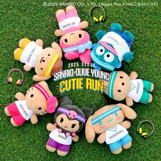Olive Young X Sanrio -  Cute Run系列 - 公仔掛飾