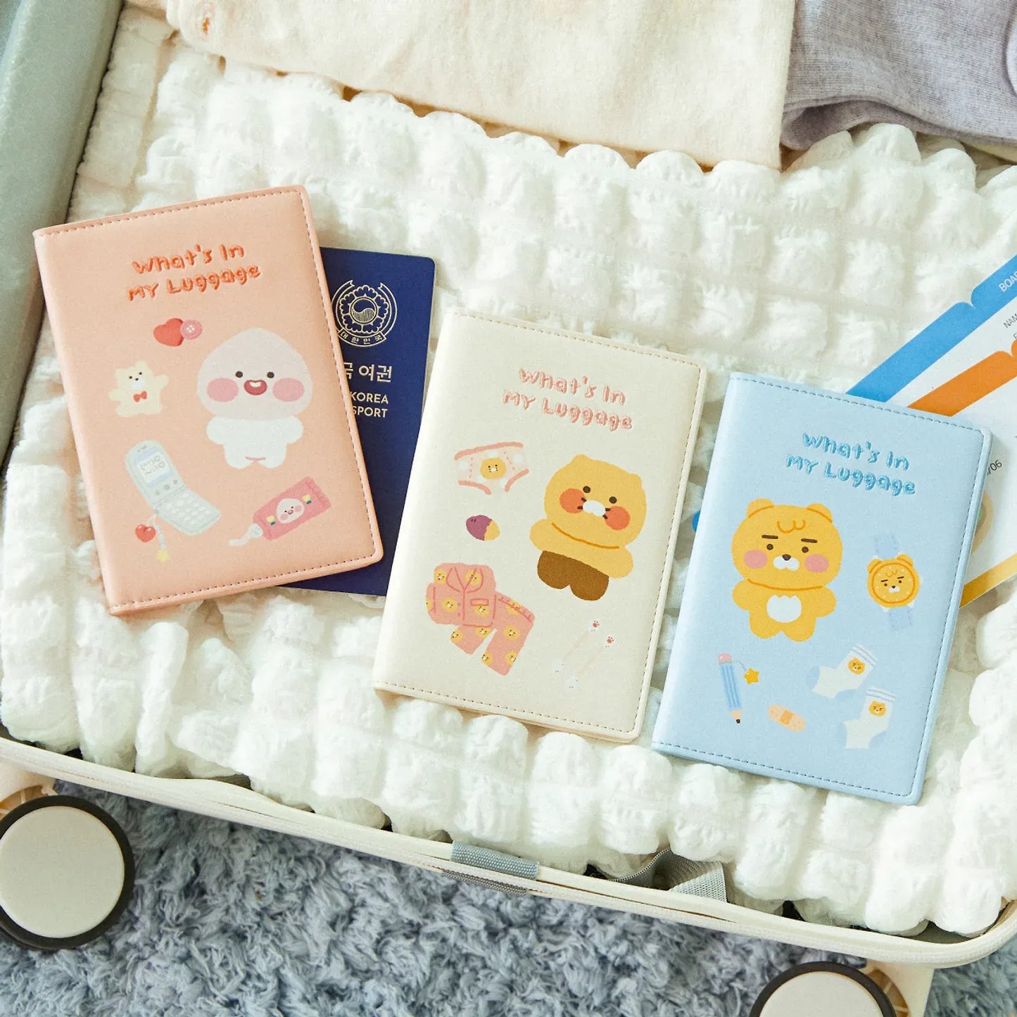 Kakao Friends - What's in My Luggage - Passport Case