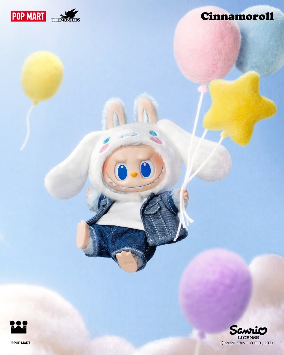 ＊LABUBU - THE MONSTERS X SANRIO毛絨掛件盲盒