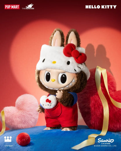 ＊LABUBU - THE MONSTERS × HELLO KITTY 搪膠毛絨公仔