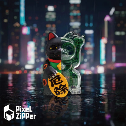 Pixel Zipper - Kouun Neko 50:50 招財貓盲盒