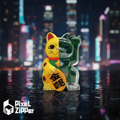 Pixel Zipper - Kouun Neko 50:50 招財貓盲盒