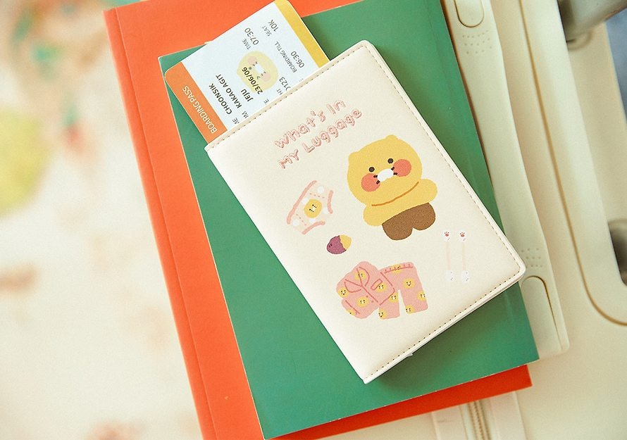 Kakao Friends - What's in My Luggage - Passport Case