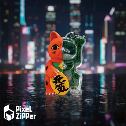 Pixel Zipper - Kouun Neko 50:50 招財貓盲盒