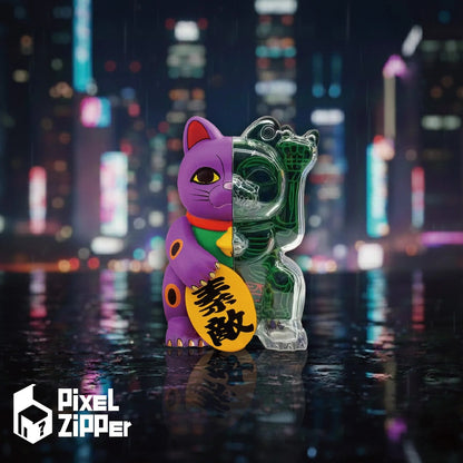 Pixel Zipper - Kouun Neko 50:50 招財貓盲盒